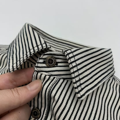Letter Long Sleeve Loose Boys Summer Trendy All-match Casual DressShirt