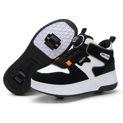 Mesh Double Wheel Heelys Childrening Luminous Charging Skate Shotos de skate de skate