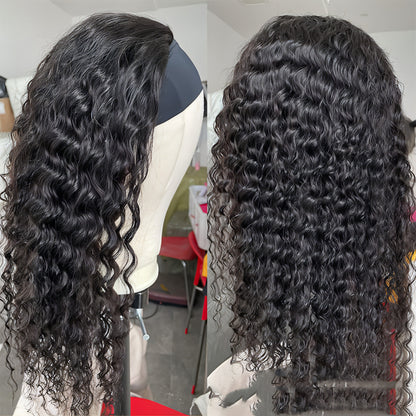 - LuxeFlow Hair Natural Color Full Real Hair Wig Cover