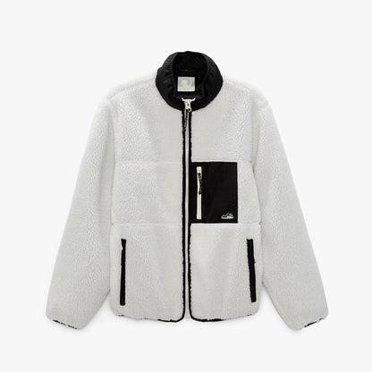Herren Herbst und Winter Nähte Fleece Jacke Mantel