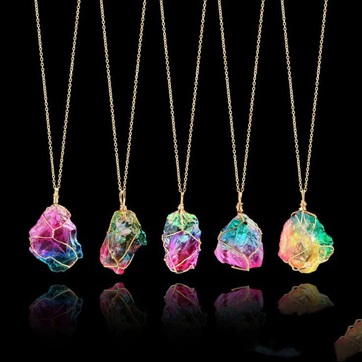 Rainbow Crystal Pendant “Seven Soul Stone” – Wearable Energy.