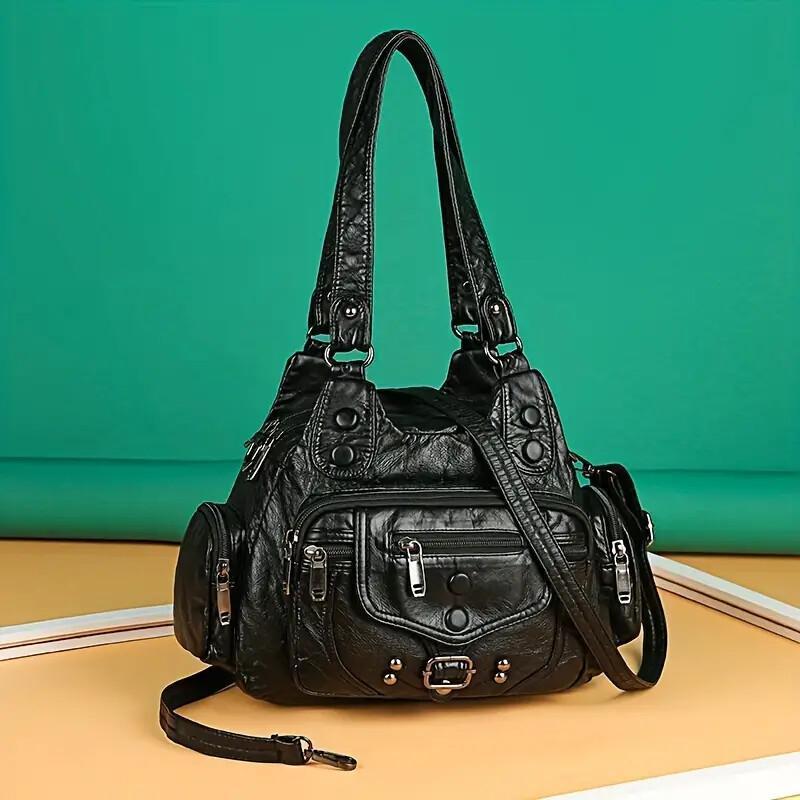 VALENZIA™ Vintage Leather Canvas Bag