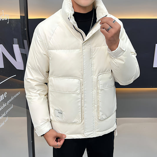 Herren Daunenjacke mit Stehkragen
