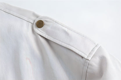 Lapel Baseball Uniform Jacket Men