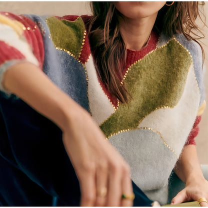 Fashion Elegant Crew Neck Pullover Sweater Women