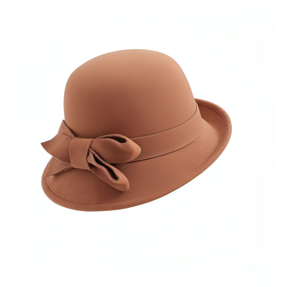 Woolen Big Bow Dome Fisherman's Basin Hat