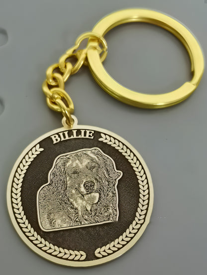 Silver Set Cat And Dog Photo Pet Necklace Name Titanium Steel