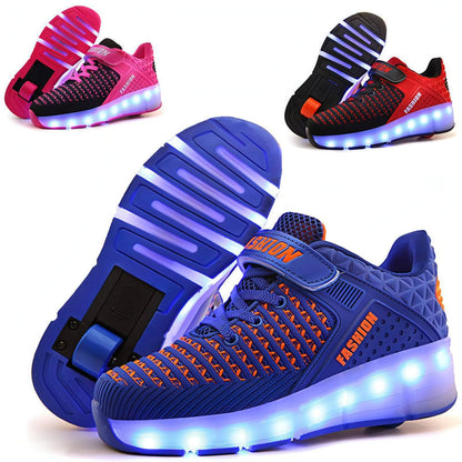 Перезаряжаемые детские одиночные роликовые коньки Heelys