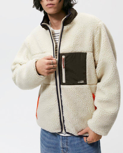 Herren Herbst und Winter Nähte Fleece Jacke Mantel