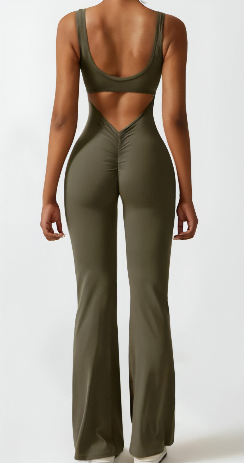 Tight Yoga Bodysuit Casual Hollow Seamless Women (Leggings)