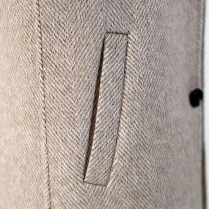 MetroElite™ Men's Wool Coat – Premium Herringbone Winter Edition