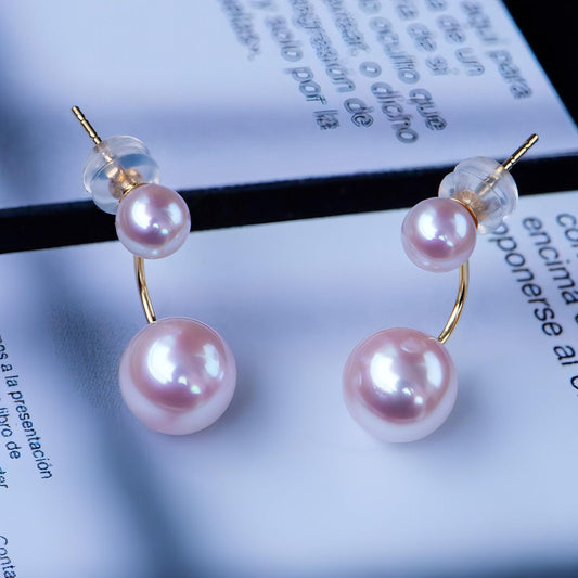 Kvinnors Tiangong Pearl Round örhängen
