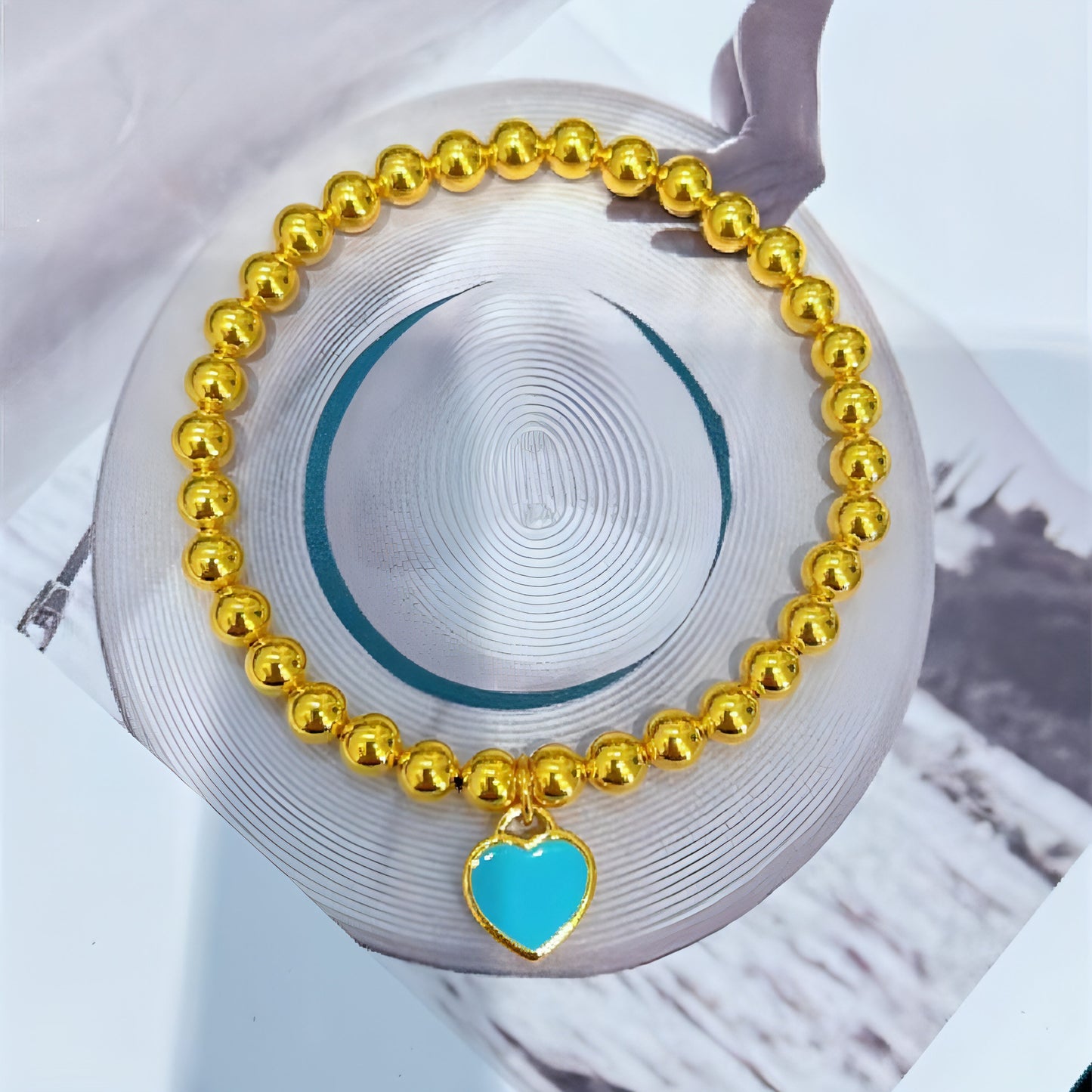 Modisches Armband aus reinem Gold für Damen