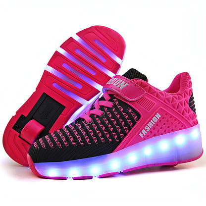 Перезаряжаемые детские одиночные роликовые коньки Heelys