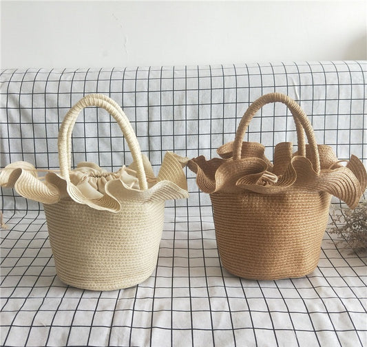 SolunaWeave™ – Flare Hat Basket Bag
